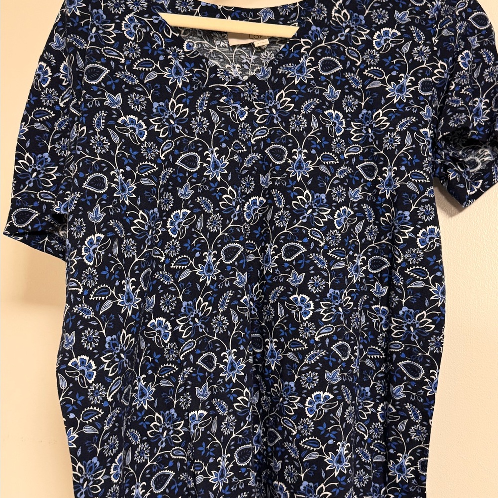 Loft Floral Blue Women's T Shirt